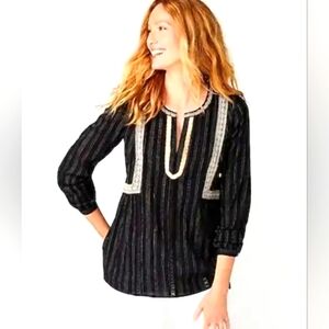 J Jill Embroidered Peasant Top- size XL petite